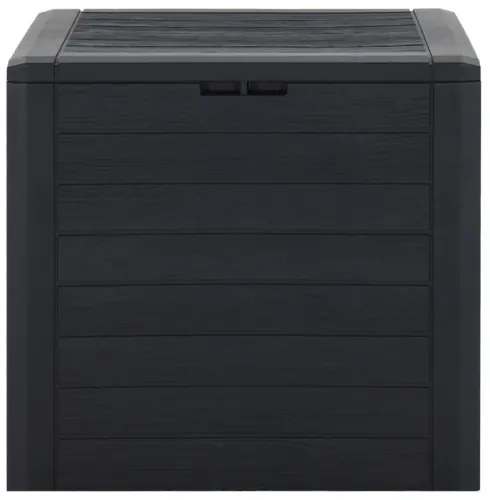 vidaXL Záhradný úložný box antracitový 58,5x46x55 cm polypropylénový-