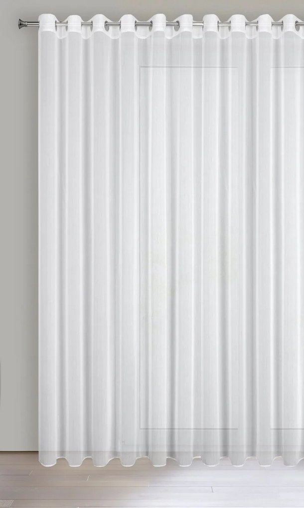 ZÁCLONA NA KRÚŽKOCH KALIA 300X260 CM BIELA