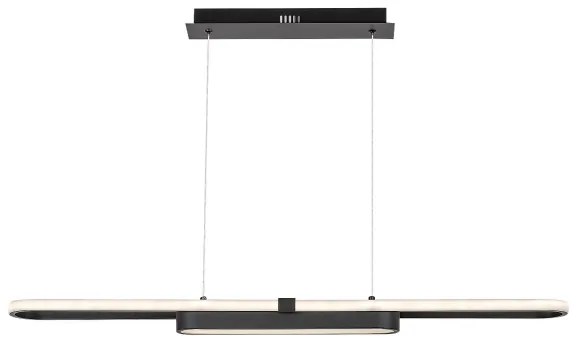 Rabalux 72030 - LED Luster na lanku CONTESSA LED/48W/230V 4000K čierna