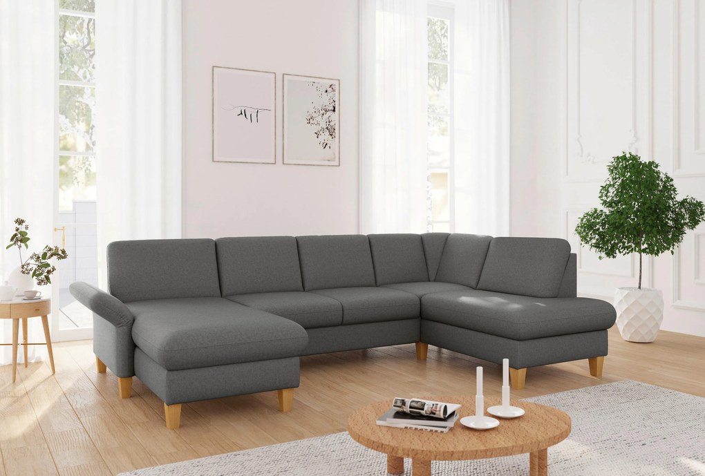 XXXLutz SEDACIA SÚPRAVA, textil, tmavosivá Sit & More - Sedačky - 00014401611H