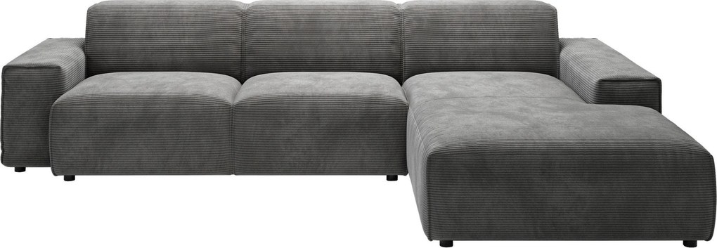 XXXLutz ROHOVÁ SEDAČKA, textil, tmavosivá Livetastic - Sedačky - 001581035516