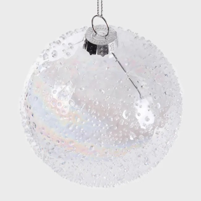 Vianočná ozdoba FJER mrazené sklo 711558