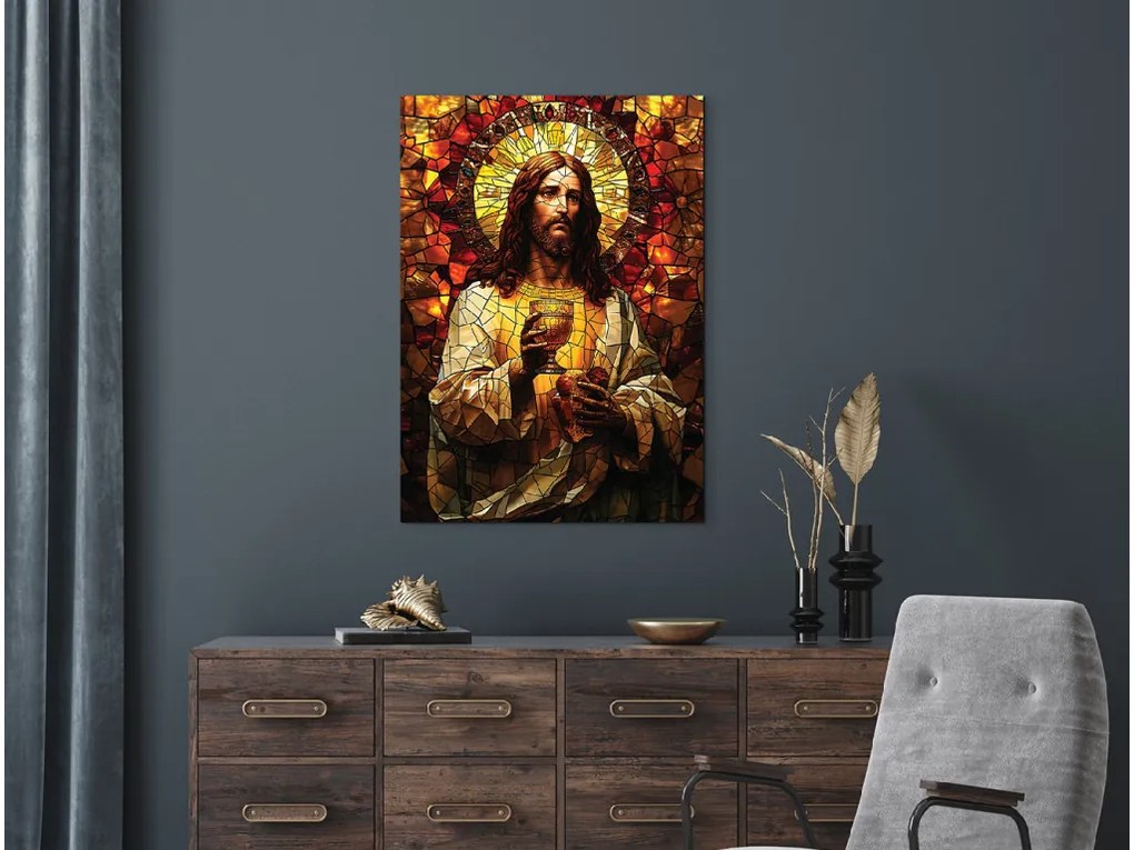 drevko | Obraz na stenu Eucharistický Kristus