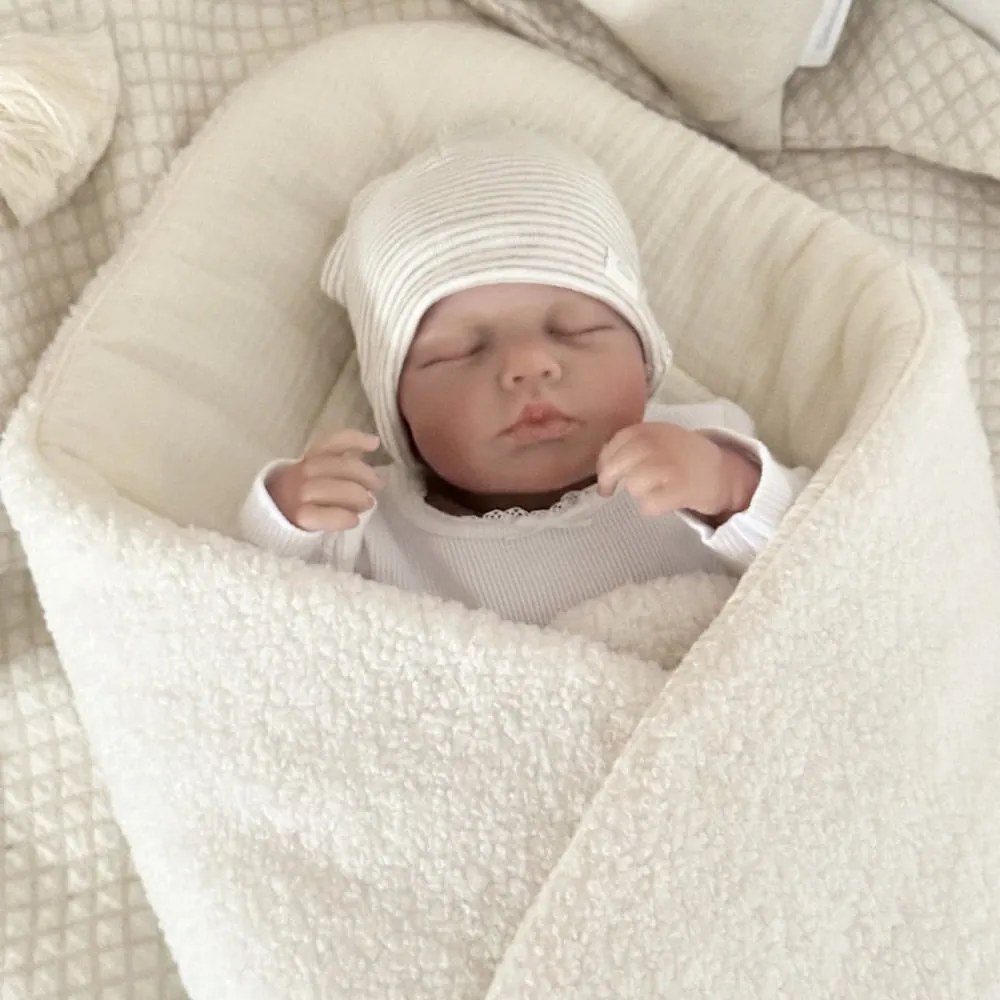 Mušelínová zavinovačka s barančekom – boho vanilka