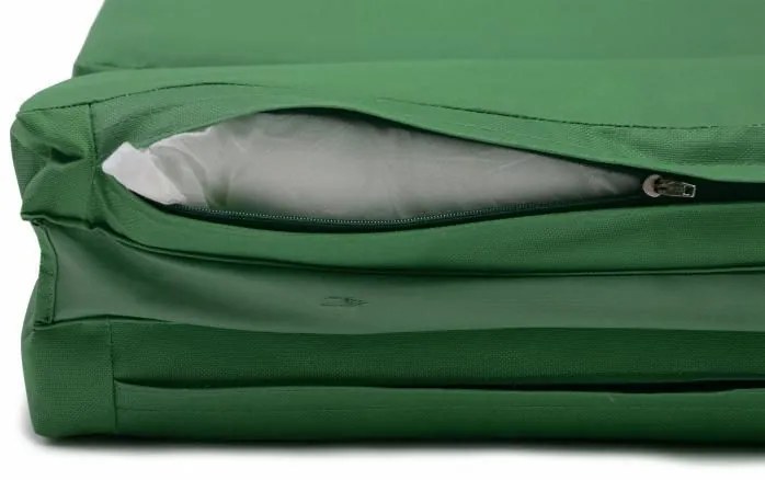 Divero 36873 Sada 2 ks polstrovanie na lehátko - tmavo zelená