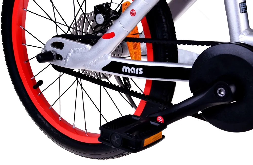 Detský bicykel 18" Mars RoyalBaby RB18-26 - strieborný