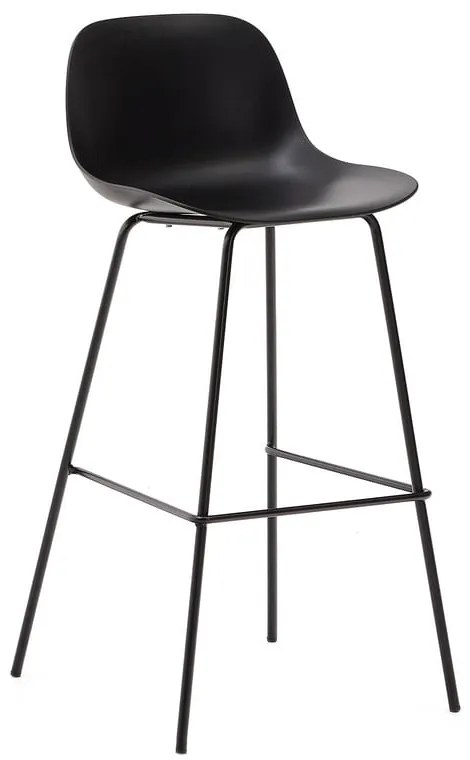 Čierna barová stolička (výška sedadla 74 cm) Altea – Kave Home