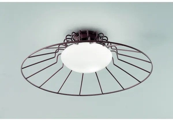 SIRU - Stropné svietidlo SUNRISE 1xGX53/10W/230V hnedá/biela benátske sklo