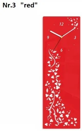 Obdĺžnikové hodiny s ornamentami čierna