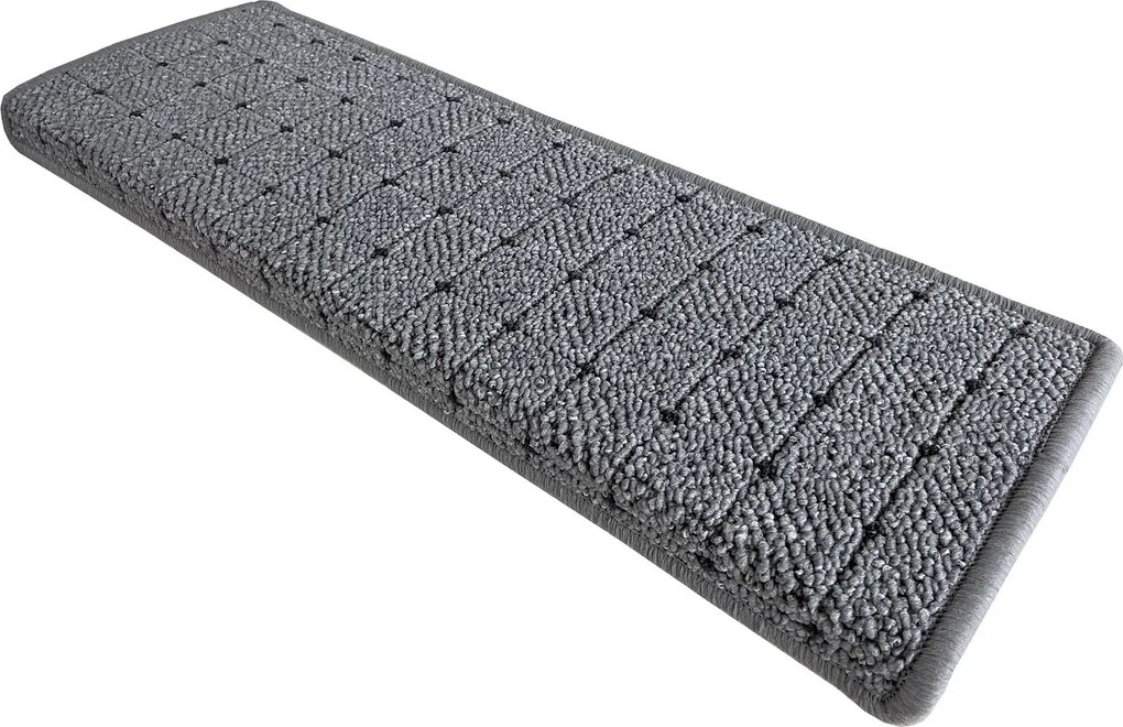 Vopi Nášľapy na schody Udinese šedý obdĺžnik - 25x80 obdĺžnik (rozmer vrátane ohybu)