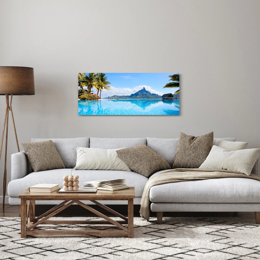Obraz - Bora-Bora, Francúzska Polynézia (120x50 cm)