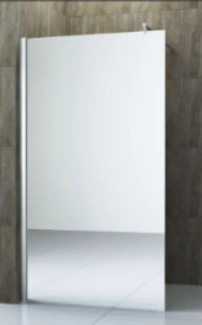 Mexen KIOTO sprchová zástena WALK-IN 8mm, 100x200 cm, sklo efekt zrkadla, 800-100-000-00-50