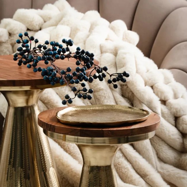 Dekoratívny podnos GIRONA zlatý 855257