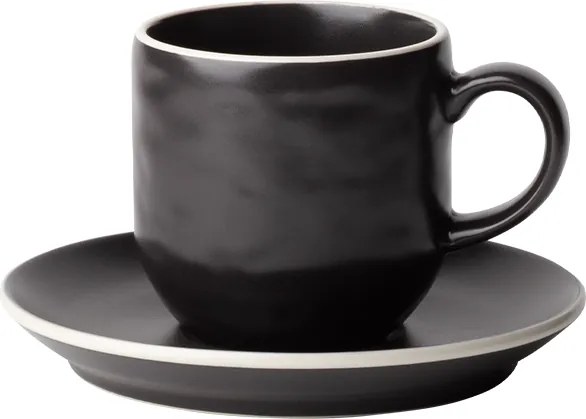Kávový set 12 ks — Elements Yin & Yang black - W0225