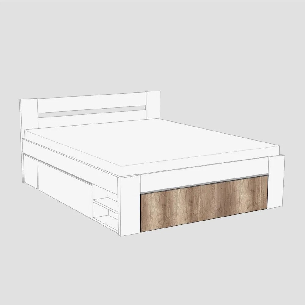 BTC KIRA ČELO 2: 160x200 Varianta: ICE BLUE
