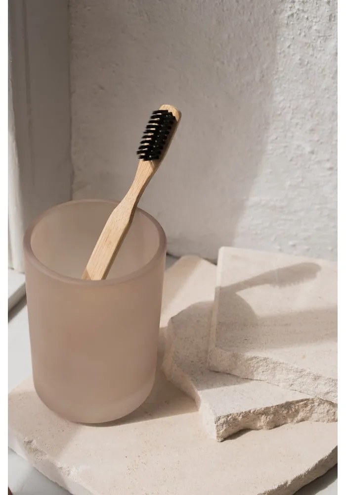 Béžový sklenený téglik na zubné kefky Modest – Mette Ditmer Denmark