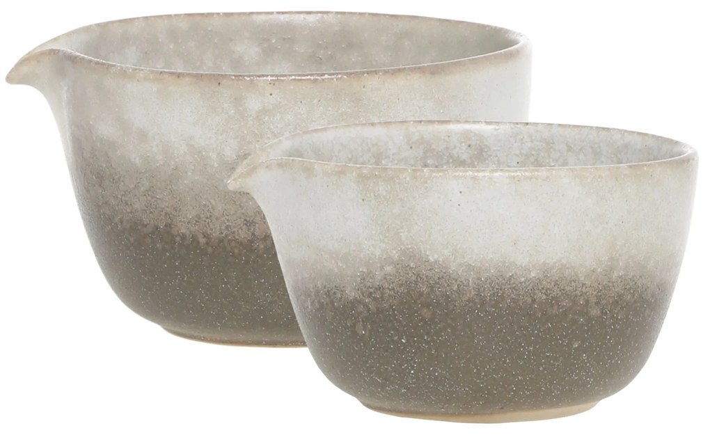 Chic Antique Porcelánové misky s nálevkou Valence Walnut – set 2 ks