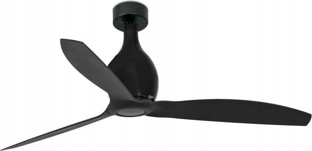 Stropný ventilátor Faro Mini Eterfan M čierny, DC motor, diaľkové ovládanie