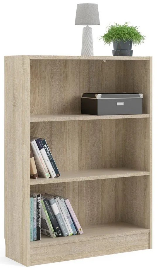 Knižnica v dubovom dekore Tvilum Basic, 79 x 107 cm