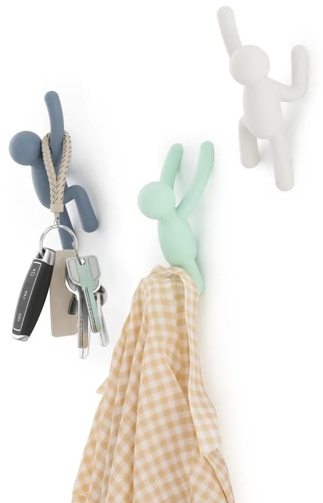 Umbra Háčik BUDDY SET/3ks farebný biela, šedá, mintovou