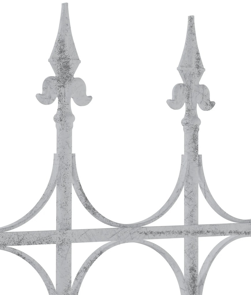 Mriežka na popínavé rastliny Flowton - starožitná biela