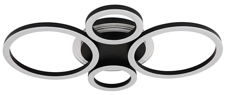 Globo 48039-40 - LED stropné svietidlo LORETTA LED/40W/230V pr. 35,5x53 cm čiern