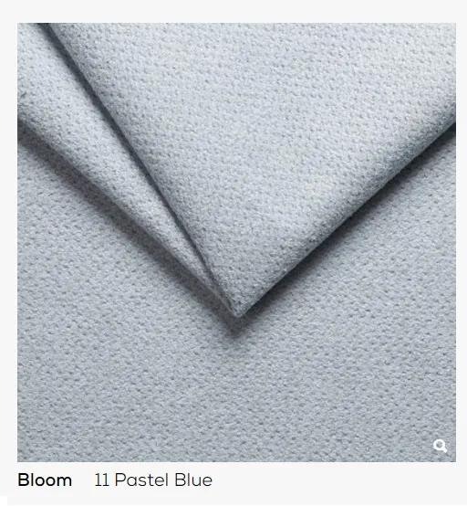 Sedacia súprava MUNDO LUX + 2x záhlavník čalúnenie: Bloom 11 Svetlo modrá, Prevedenie: Ľavé