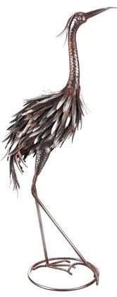 Volavka 70 cm - kovová záhradná dekorácia