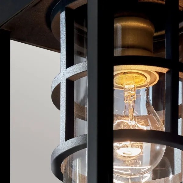 Kichler KL-HONE-S-BKT - Vonkajšie nástenné svietidlo HONE S 1xE27/60W/230V IP44