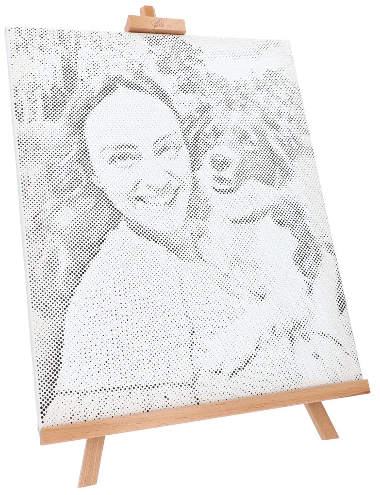 Gario Bodkovanie Vybodkuj si svoju fotku! Rozmery: 80 x 120 cm, Rámovanie: S vnútorným rámom, Farba bodiek: Modrá