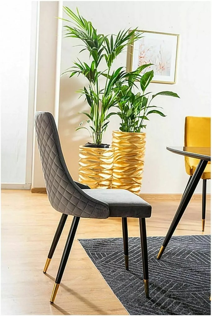 SI Klavírna zamatová stolička sivý