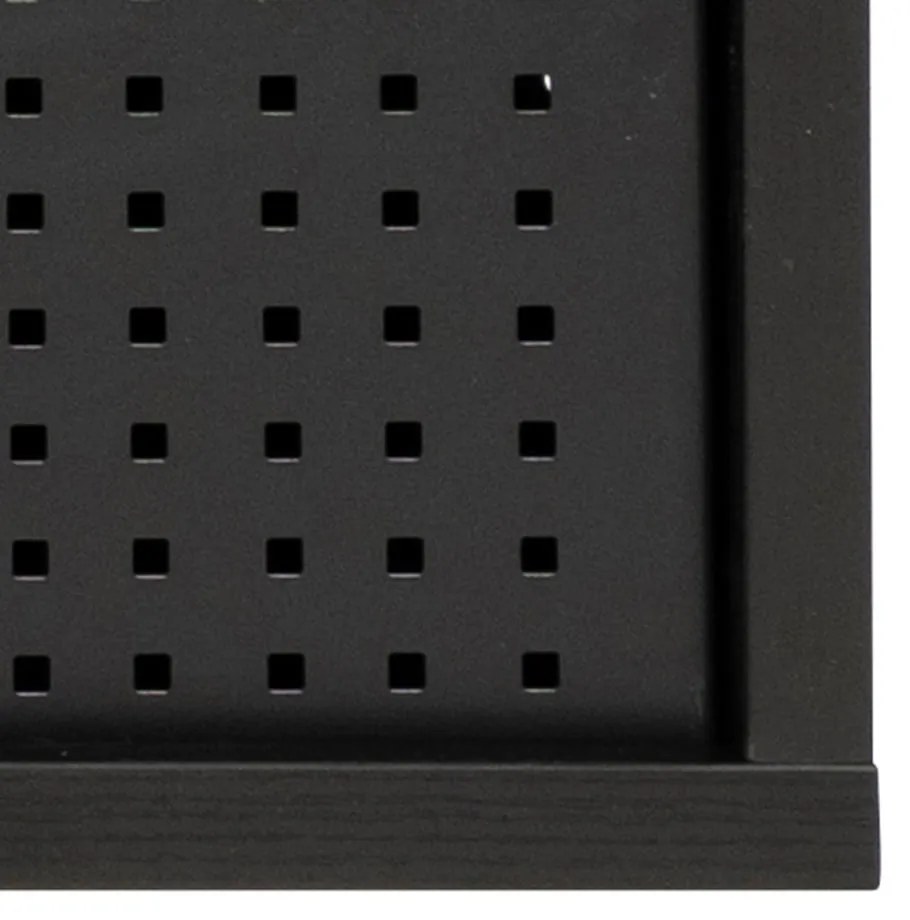 Čierny TV stolík v dekore jaseňa 180x44,5 cm Angus – Actona
