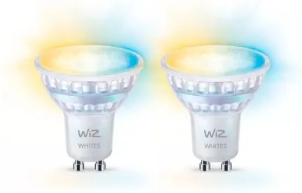 SADA 2x LED Stmievateľná žiarovka PAR16 GU10/4,7W/230V 2700-6500K CRI 90 Wi-Fi-WiZ
