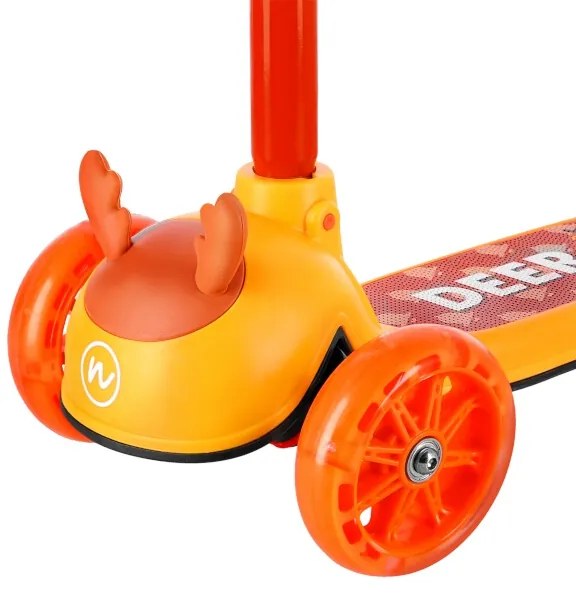 Detská kolobežka NILS Fun HLB16 Deer - oranžová