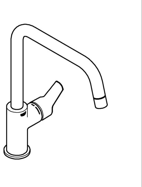 GROHE 30470DC0 - Drezová batéria START 310 mm, nerezová