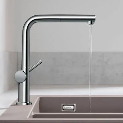 Hansgrohe Talis M54, kuchynská páková batéria 270, vyťahovateľný výtok, 1jet, sBox, chrómová, HAN-72809000