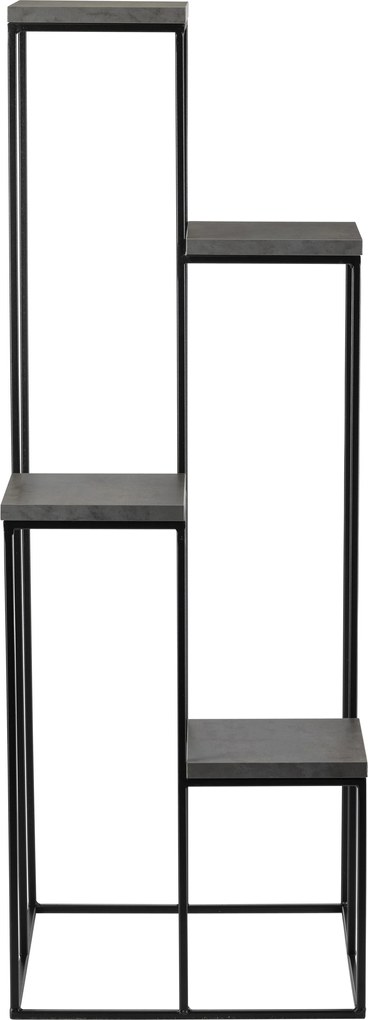 STOJAN NA KVETINÁČ KASKADA 110X40X40 CM ČIERNA/SIVÁ
