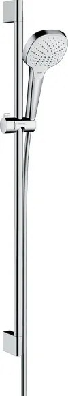 Hansgrohe Croma Select E, Vario sprchová sada so sprchovou tyčou 90 cm, biela/chrómová, HAN-26592400