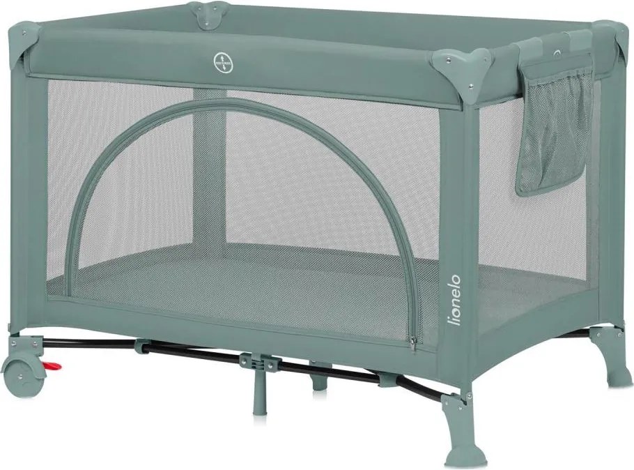 Lionelo - Cestovná postieľka LAURA Green Sage