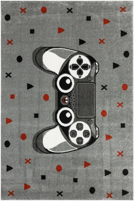 Koberec Lima G928C Gamepad svetlosivý / tmavosivý