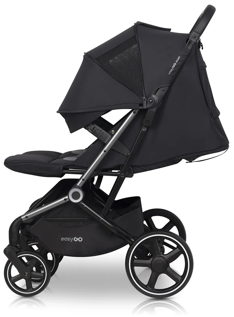 Súrodenecký kočík EasyGo Echo Ebony Black