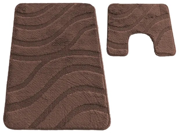 Sada kúpeľňových koberčekov Montana Symphony Brown