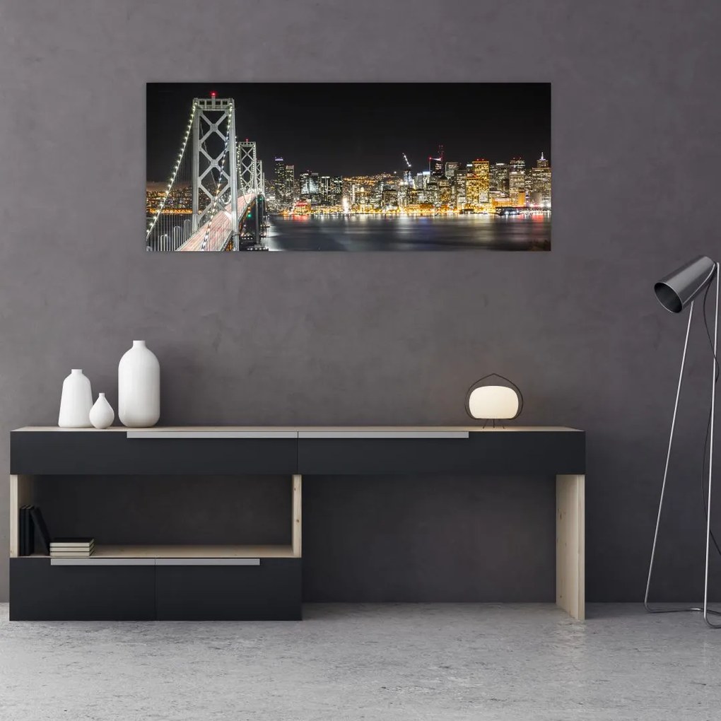 Obraz Brooklynského mostu a New Yorku (120x50 cm)