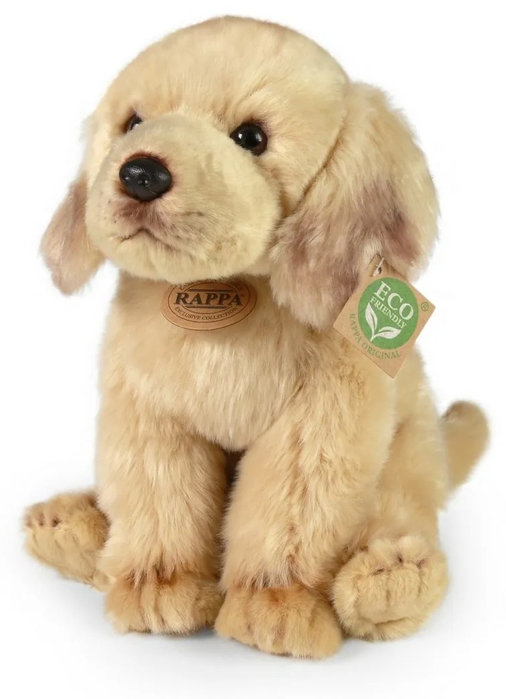 Rappa Plyšový labrador sediaci, 27 cm ECO-FRIENDLY
