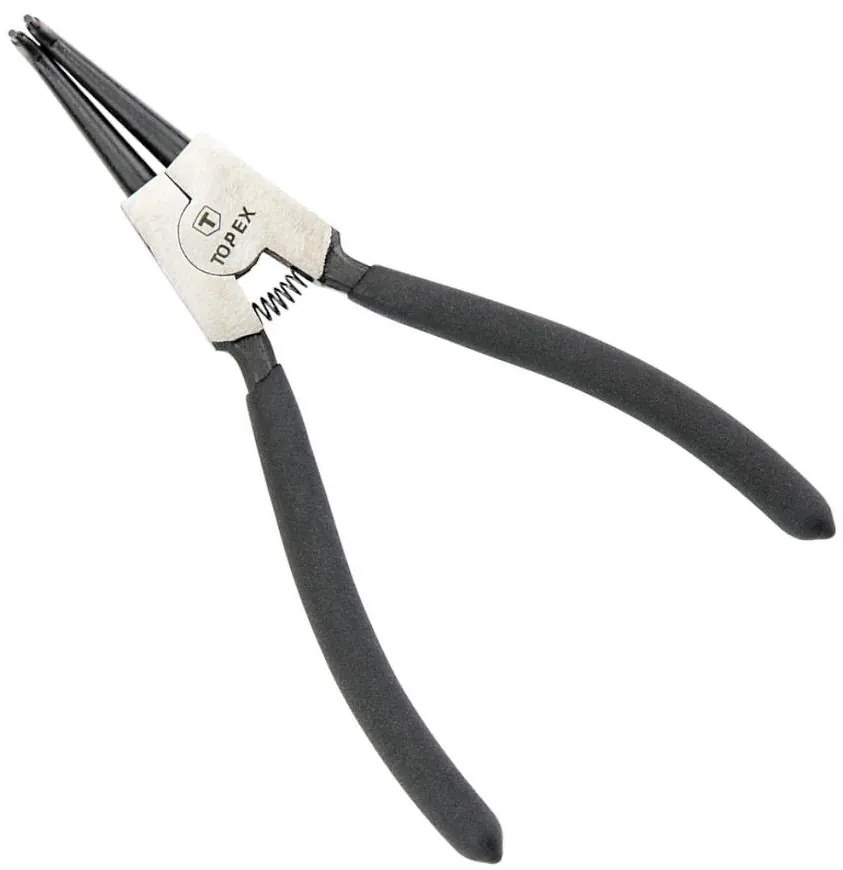 Kliešte na poistné krúžky 175 mm, vonkajšie, vyhnuté