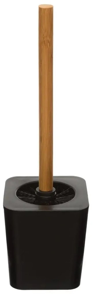 WC kefa Natureo B, čierna/s drevenými prvkami