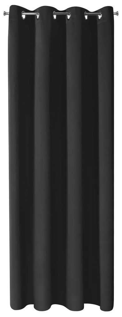 ZATEMŇOVACÍ ZÁVES NA KRÚŽKOCH BLACKOUT 135X250 CM ČIERNA