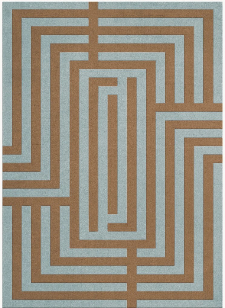 Ručne tkaný vlnený koberec Residue