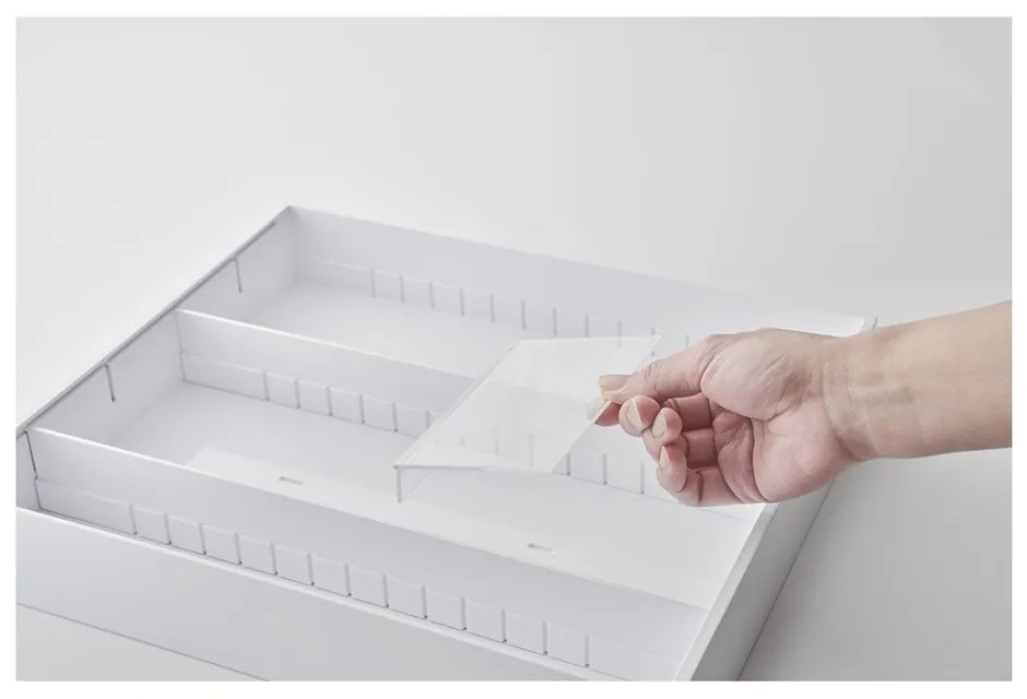 Biely plastový príborník do zásuvky 47.5 x 35 cm - YAMAZAKI