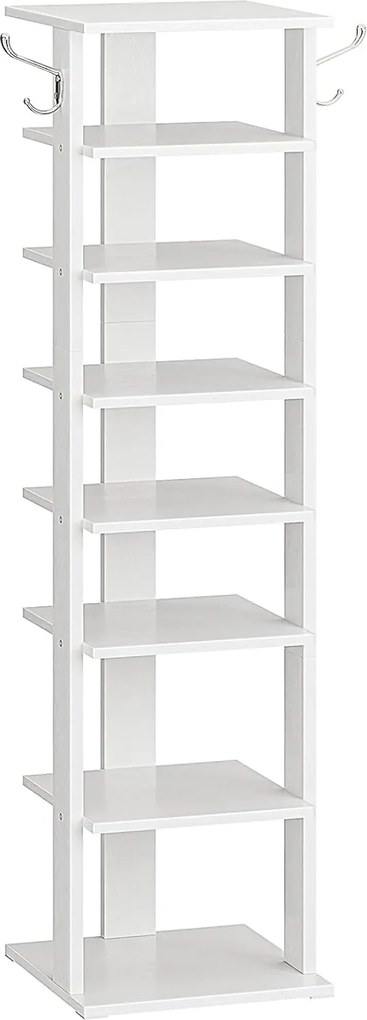 Úzky botník Vasagle Kloudy 28 cm biely